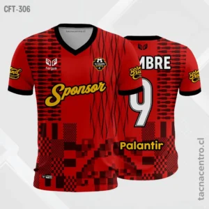 Camisetas de Fútbol Personalizadas: Diseño Gratis 12 Camiseta de Futbol rojo