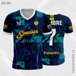 Camiseta de Futbol azul oscuro