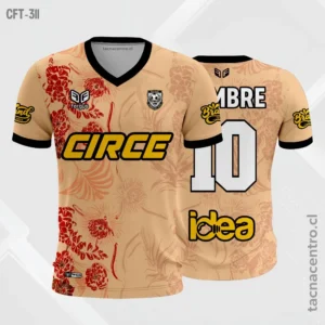 Camiseta de Futbol Naranja y rojo