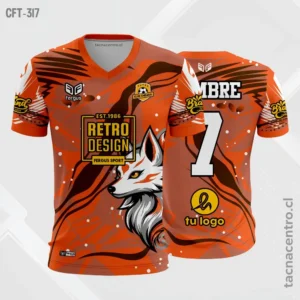 Camiseta de Futbol Naranja zorro