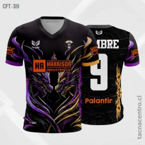 Camiseta de Futbol Negro dragon