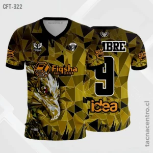 Camiseta de Futbol amarillo diseño aguila