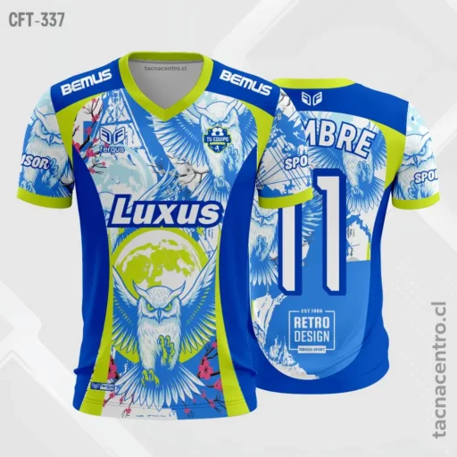 Camiseta de Futbol Azul y celeste