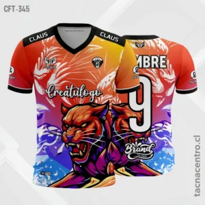 Camiseta de Futbol Multicolor diseño pantera