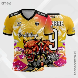 Camiseta de Futbol Multicolor diseño pantera