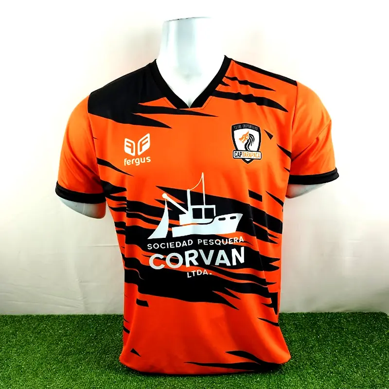 Camisetas de Futbol Naranjas Personalizadas 22 camisetas de futbol naranjas barco blanco