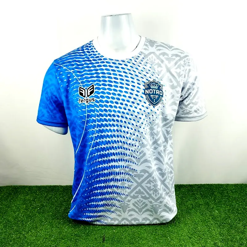 Camisetas de Futbol Celestes Personalizadas 25 camisetas de futbol celestes con puntos blancos
