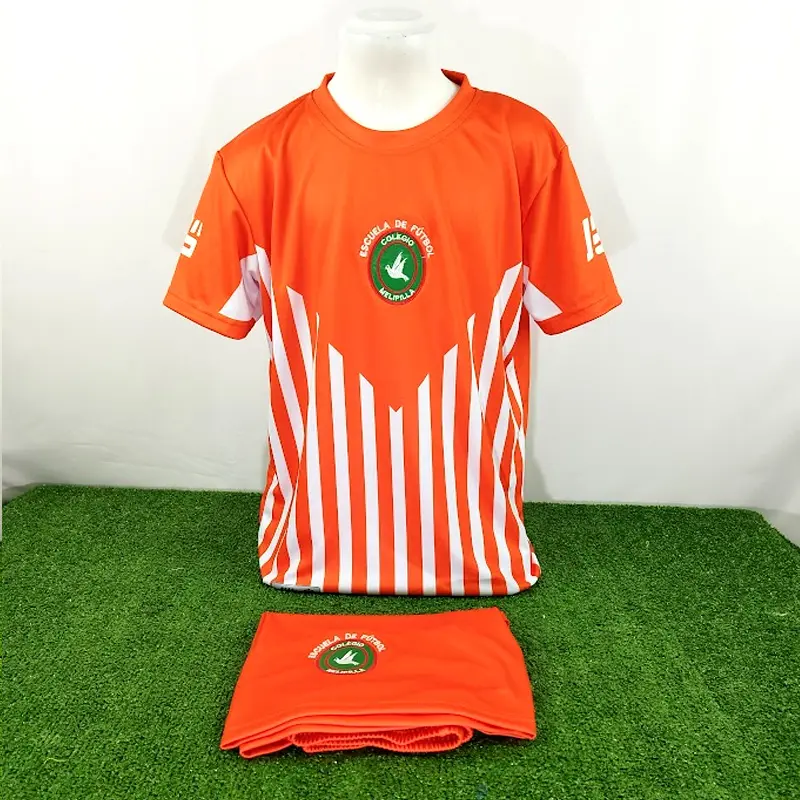 Camisetas de Futbol Naranjas Personalizadas 19 camisetas de futbol anaranjadas niños