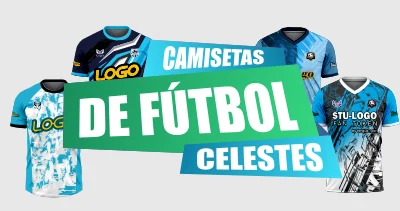 camisetas de futbol celestes personalizadas chile.