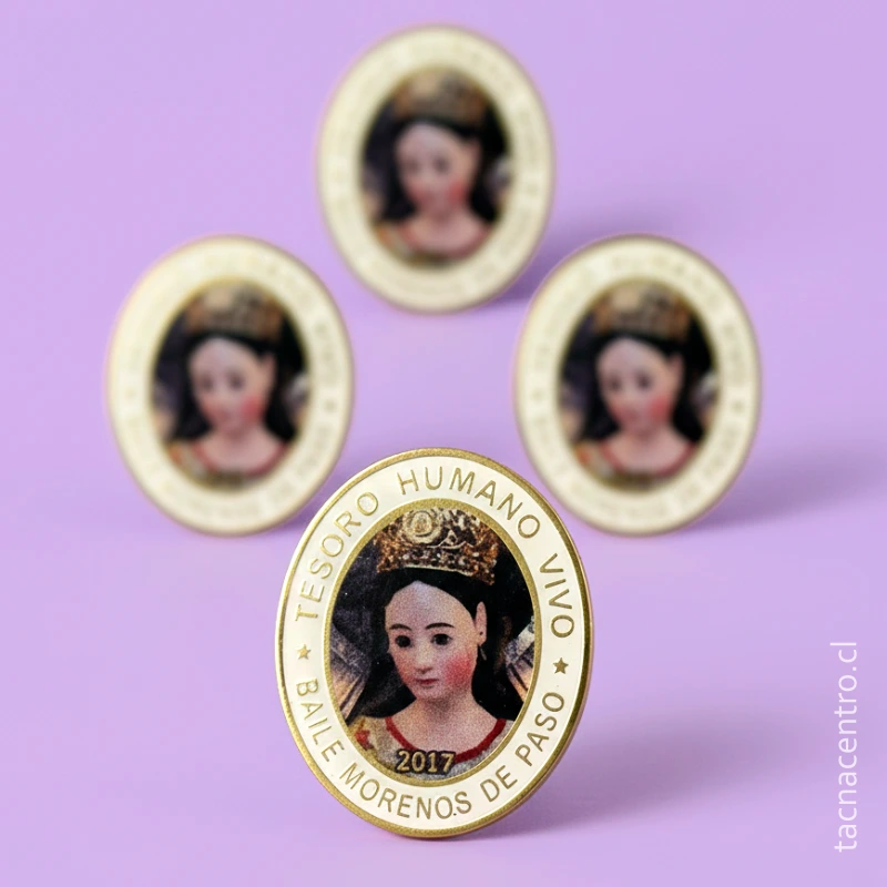 modelos de pines en valparaíso chile trabajos realizados virgen sublimado
