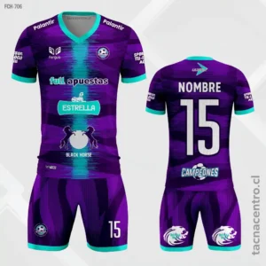 Camisetas Chocolateras morado y celeste
