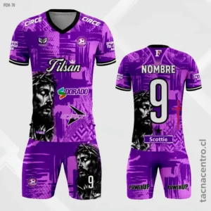 Camisetas Chocolateras morado y fucsia