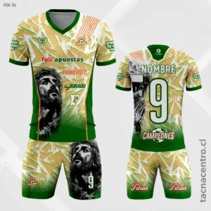 Camisetas Chocolateras beige y verde