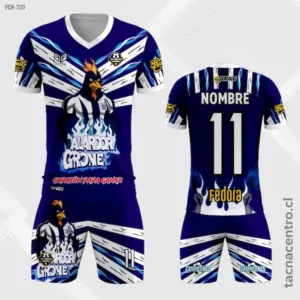 Camisetas Chocolateras azul y blanco