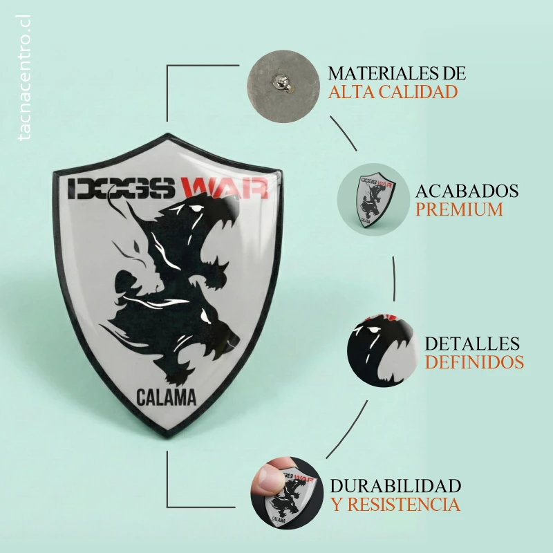 caracteristicas de los pines sublimados