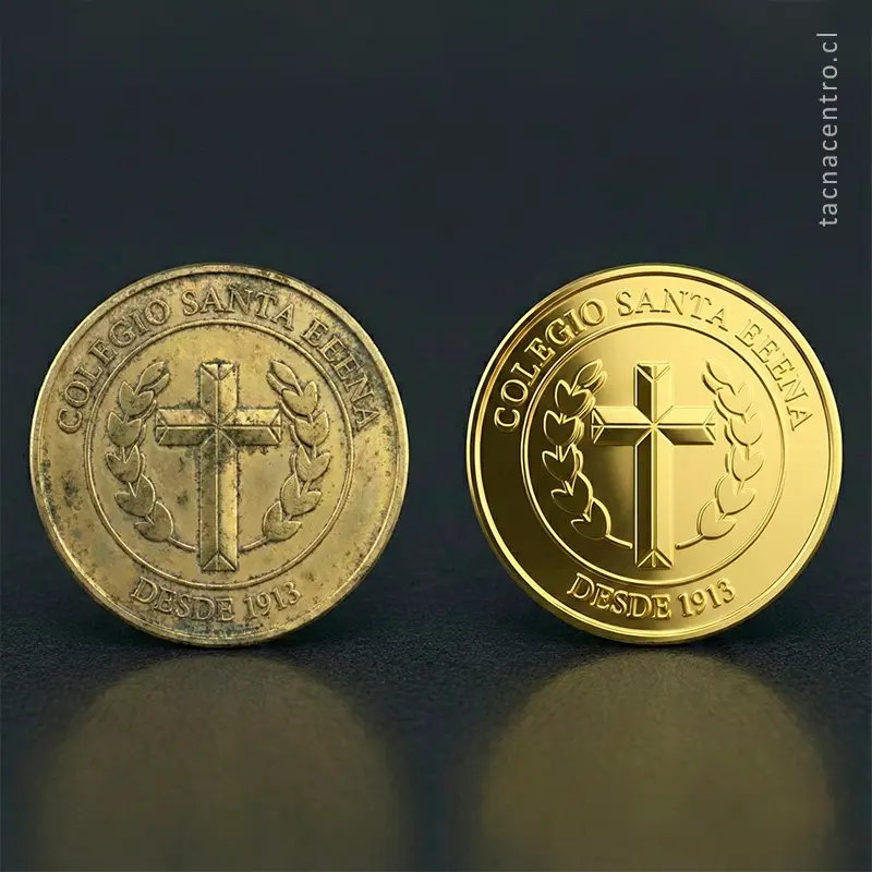 como cuidar y limpiar tus pines metálicos para que brillen siempre antes y despues de limpiar