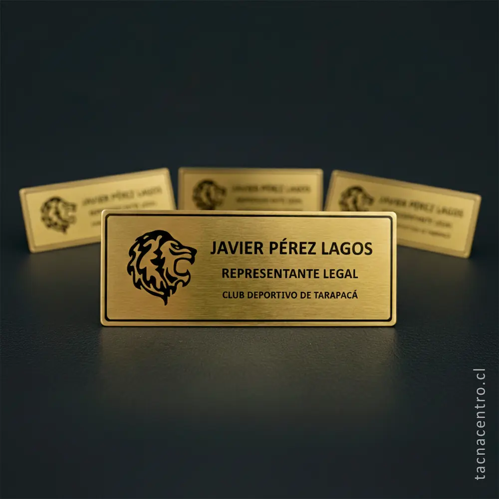 foto de pines de identificacion dorados para club deportivo