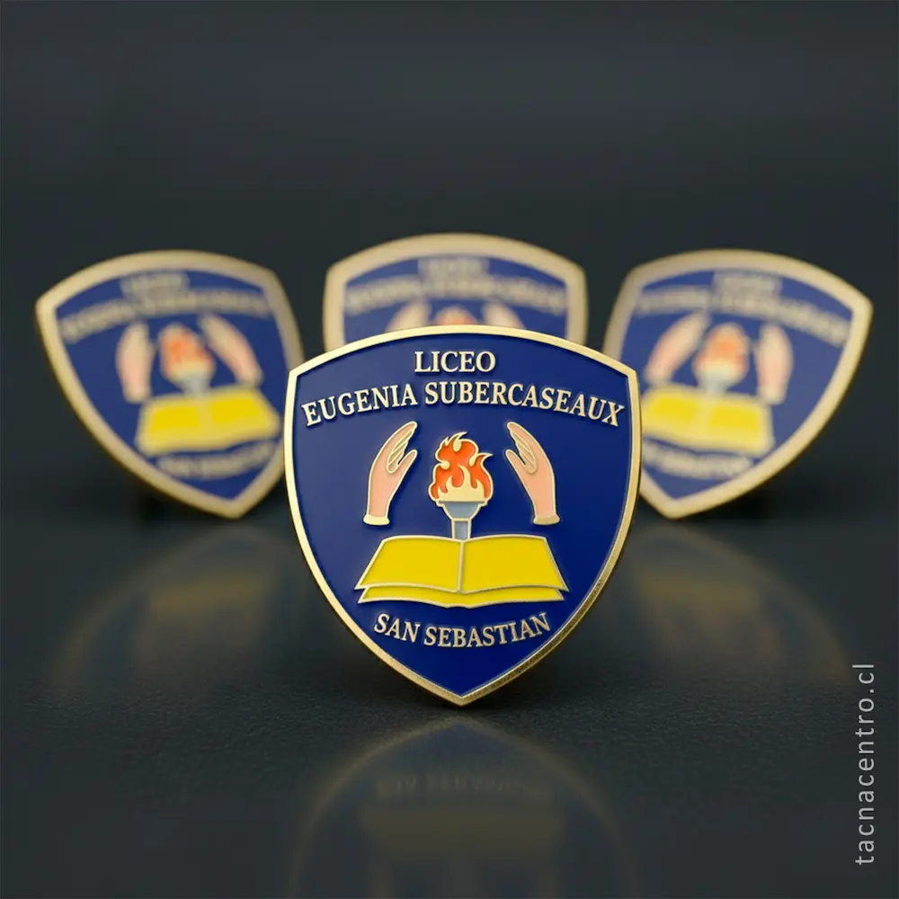 foto de pines esmaltados para liceo