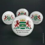 foto de pines sublimados escudo de armas de la ciudad de san fernando