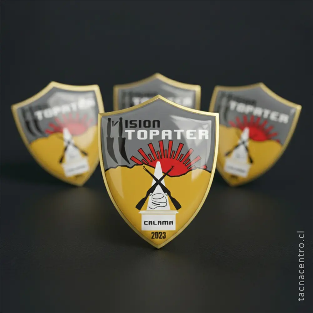 foto de pines sublimados mision topater calama