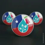 foto de pines sublimados redondos full color