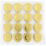 foto de trabajos enviados a chile pines metalicos dorados personalizados dorados