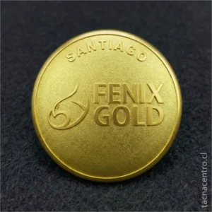 pines dorados con forma bombeada y fondo arenado forma redonda y bombeada