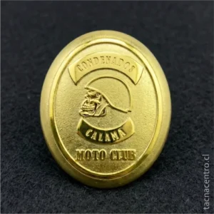 pines dorados con forma bombeada y fondo arenado forma redonda y bombeada