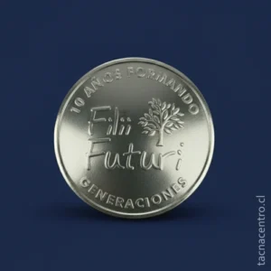 pines plateados con forma bombeada y fondo pulido forma redonda