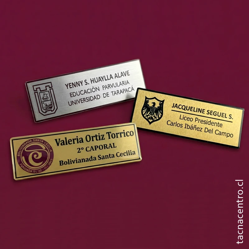 pines de identificacion personalizados chile