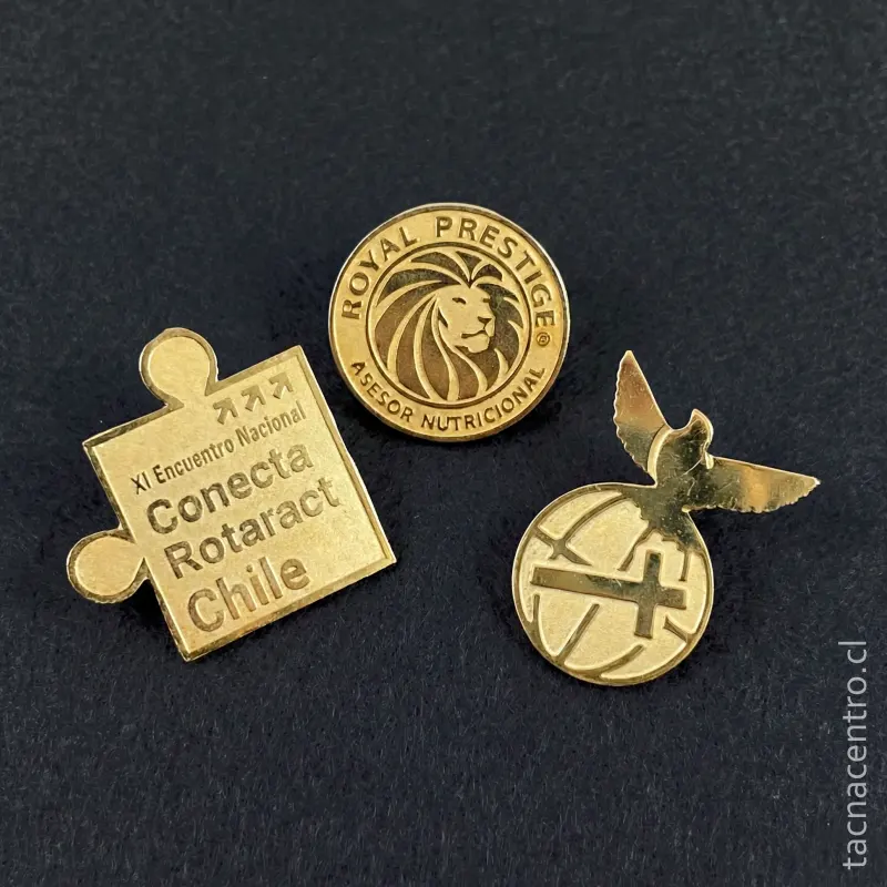 pines dorados personalizados en chile