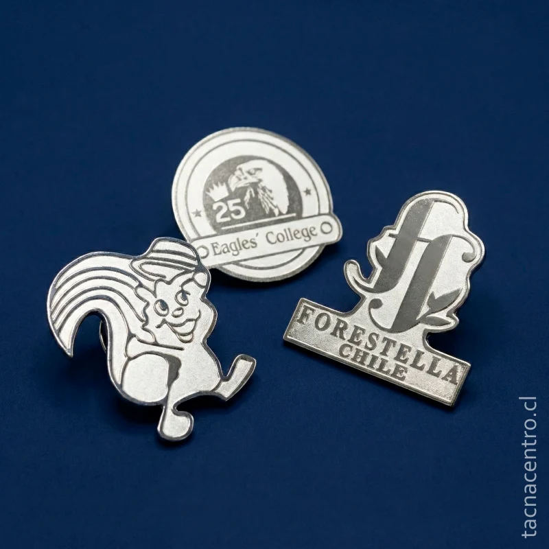 pines plateados personalizados en chile