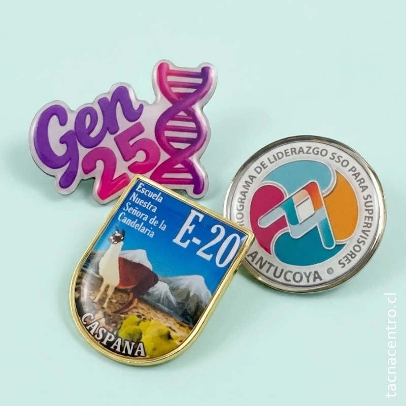 pines sublimados personalizados en chile