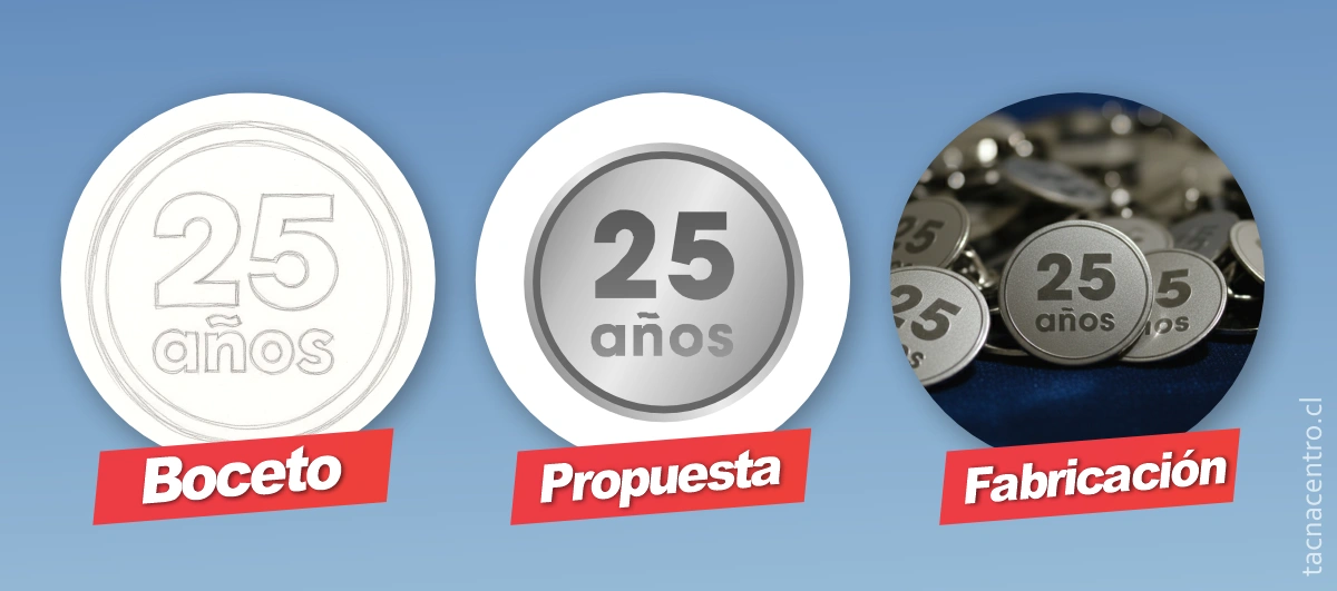 diseño personalizado de pines en calama chile