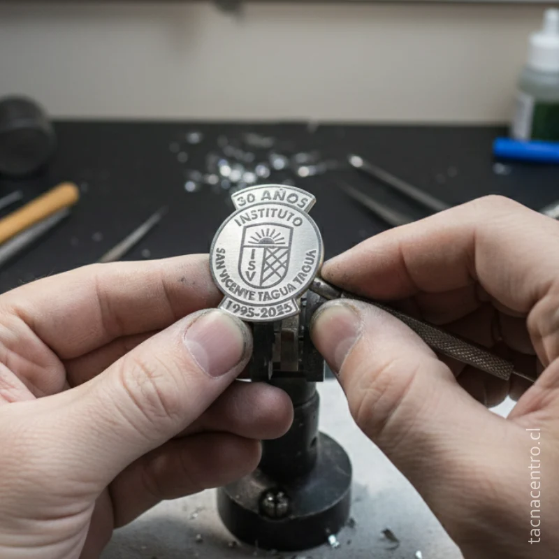 proceso fabricacion produccion de pines plateados chile