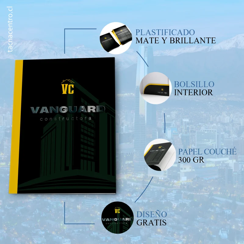 caracteristicas carpetas en santiago personalizadas