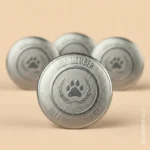 foto de trabajos realizados de pines en viña del mar baño plateado con forma redonda