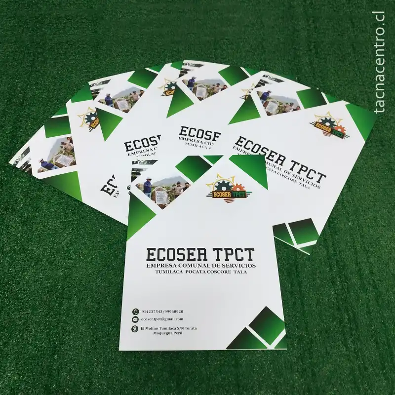 fotos de carpetas en concepcion para empresa comunal de servicios