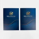 fotos de carpetas hot stamping para marketing