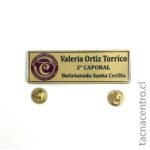 pin de identificacion personalizado dorado santa cecilia