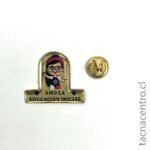 pines metalicos personalizados sublimado educacion inicial