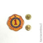 pines personalizados sublimado con resina fuego rescate