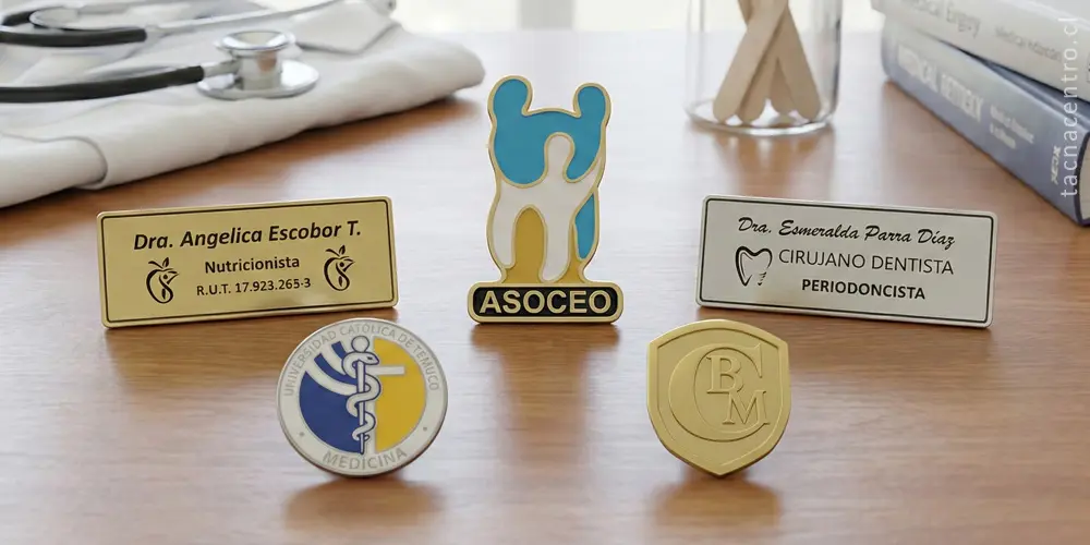 piochas de identificacion para personal de salud