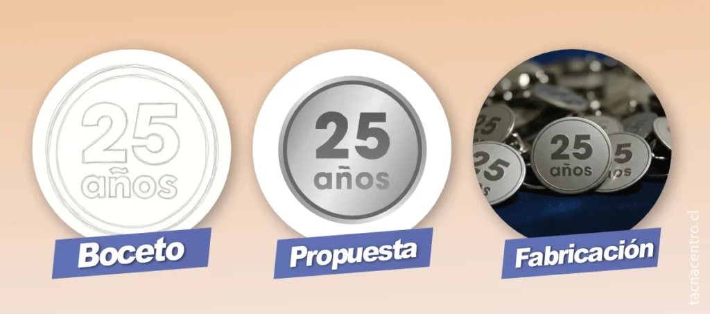 diseño personalizado de pines en viña del mar chile