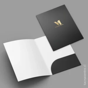 producto carpetas hot stamping con bolsillo unico para abogados color negro