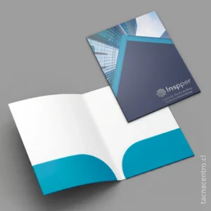 producto carpetas hot stamping y bolsillo doble para construccion