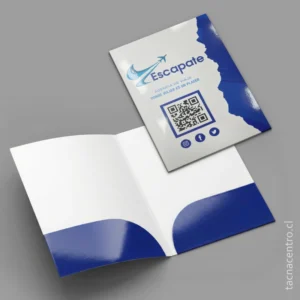 producto carpetas sectorizadas y bolsillo doble para agencia viajes