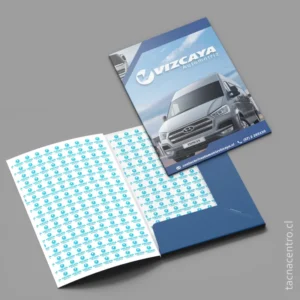 Carpetas Troqueladas 2 producto carpetas troqueladas con doble impresion para centro automotriz