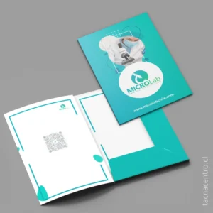 Carpetas Troqueladas 1 producto carpetas troqueladas con doble impresion para laboratorio