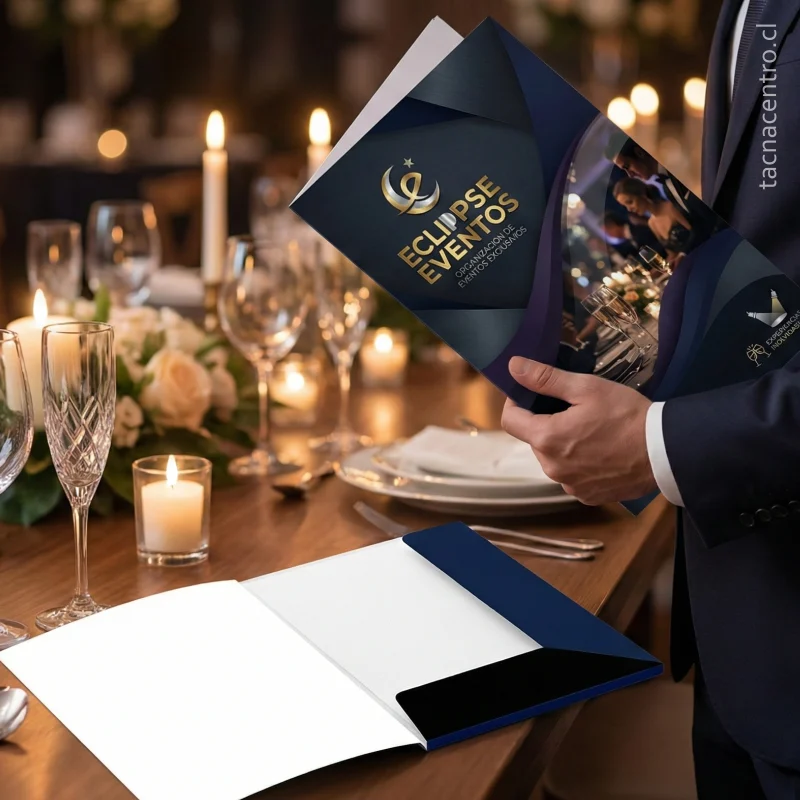 usos carpetas troqueladas para eventos y organizaciones